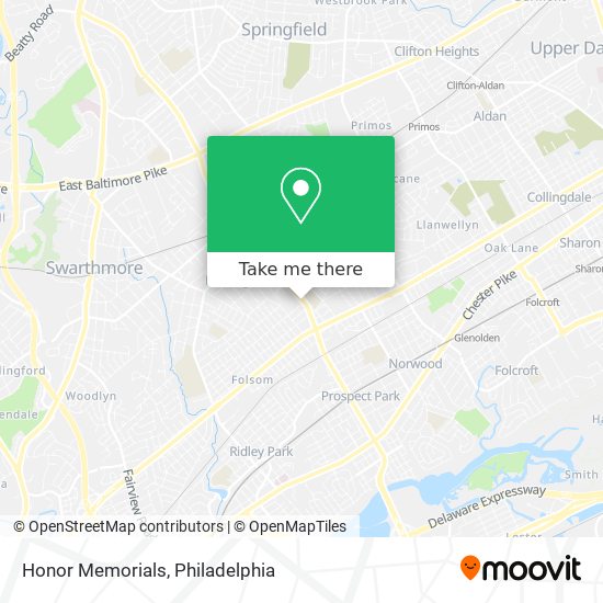 Honor Memorials map