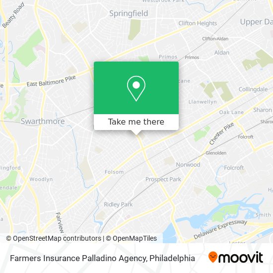 Farmers Insurance Palladino Agency map