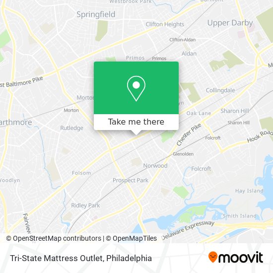 Mapa de Tri-State Mattress Outlet