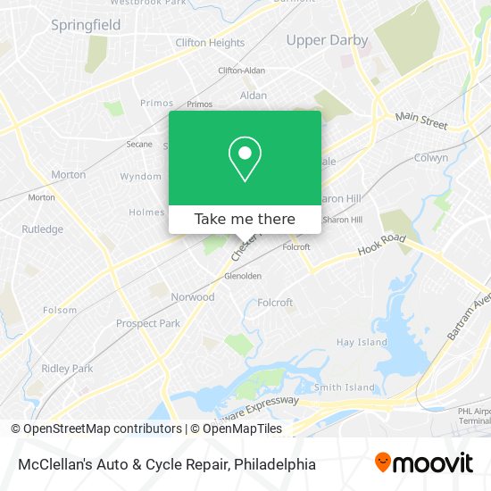 McClellan's Auto & Cycle Repair map