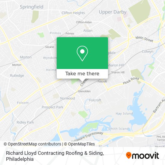 Richard Lloyd Contracting Roofing & Siding map