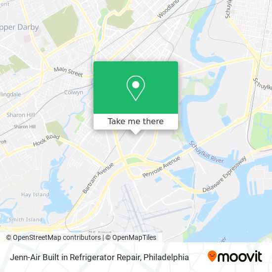 Mapa de Jenn-Air Built in Refrigerator Repair