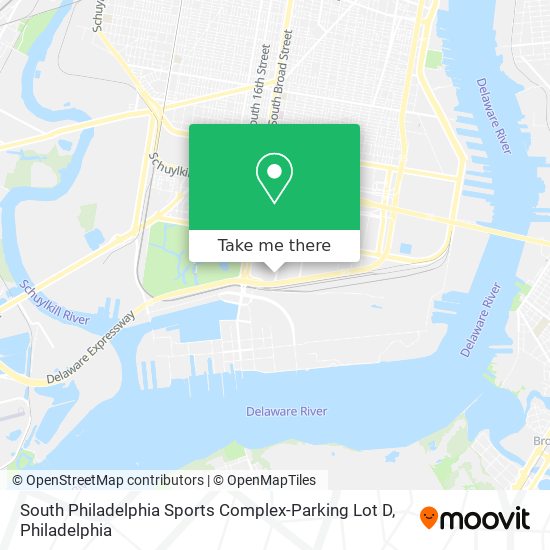 South Philadelphia Sports Complex-Parking Lot D map