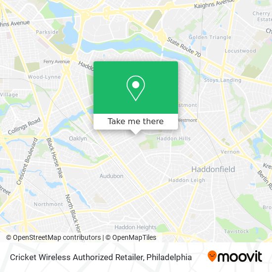 Mapa de Cricket Wireless Authorized Retailer