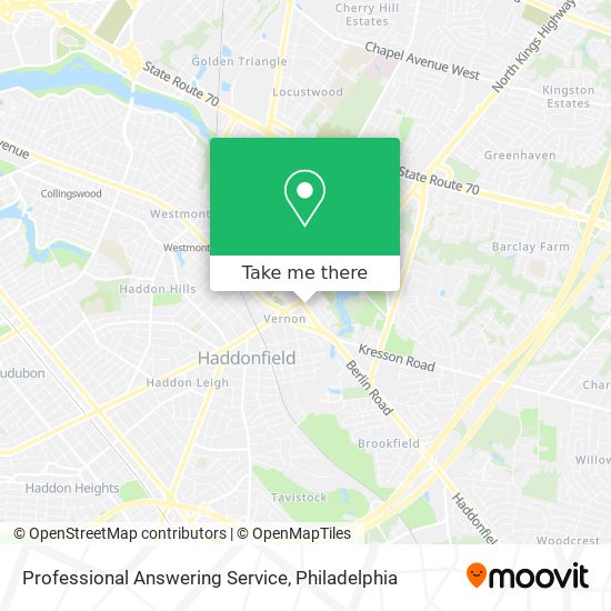 Professional Answering Service map