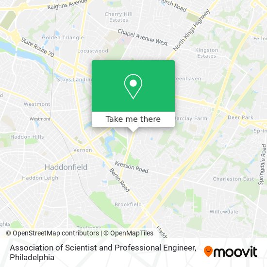 Association of Scientist and Professional Engineer map