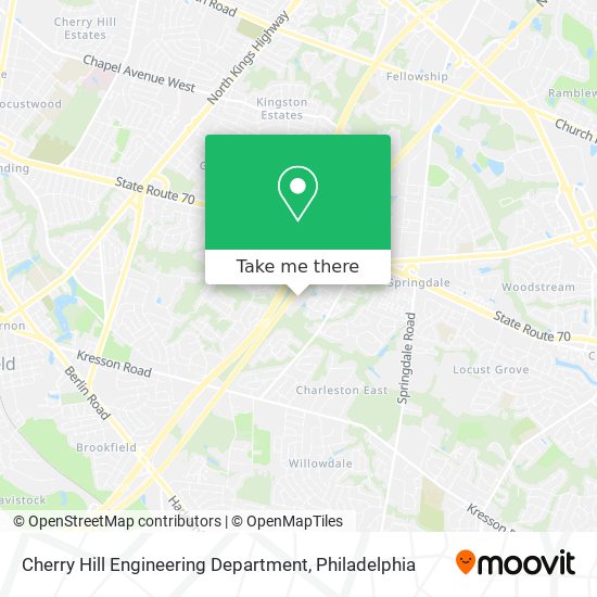 Cherry Hill Engineering Department map