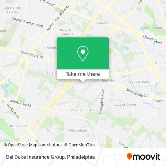 Del Duke Insurance Group map