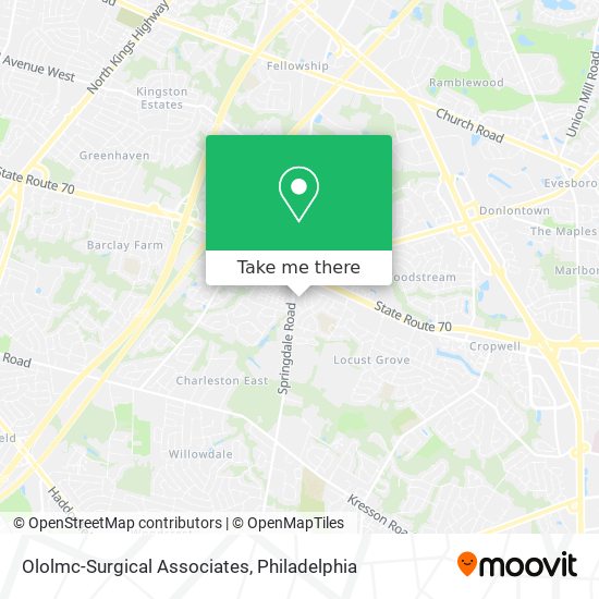 Ololmc-Surgical Associates map