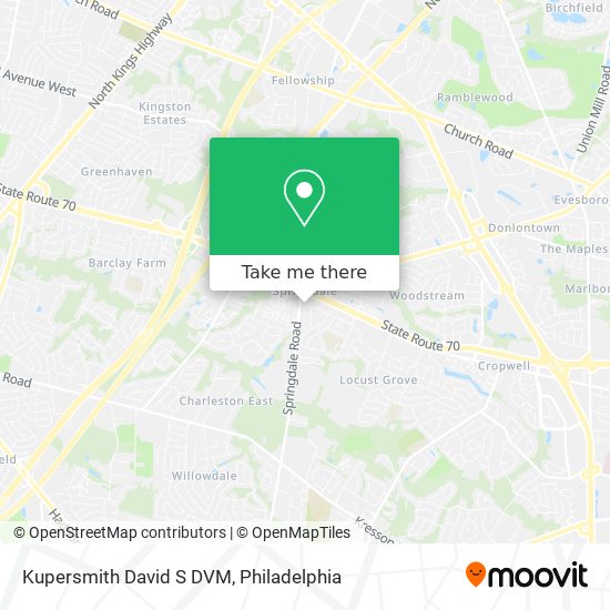 Kupersmith David S DVM map