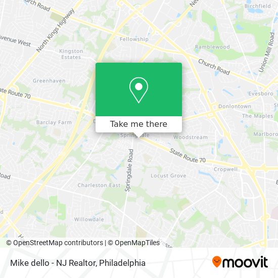 Mapa de Mike dello - NJ Realtor