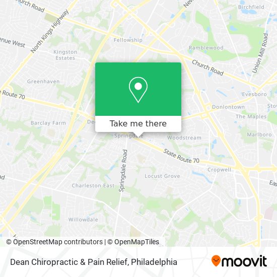 Dean Chiropractic & Pain Relief map