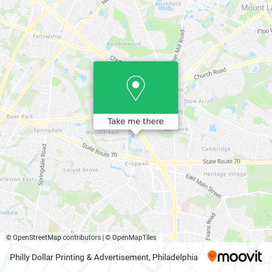 Philly Dollar Printing & Advertisement map