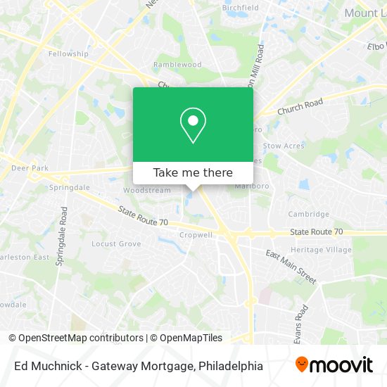 Mapa de Ed Muchnick - Gateway Mortgage