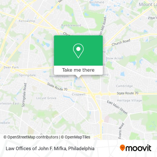 Mapa de Law Offices of John F. Mifka