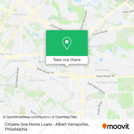 Mapa de Citizens One Home Loans - Albert Vernacchio