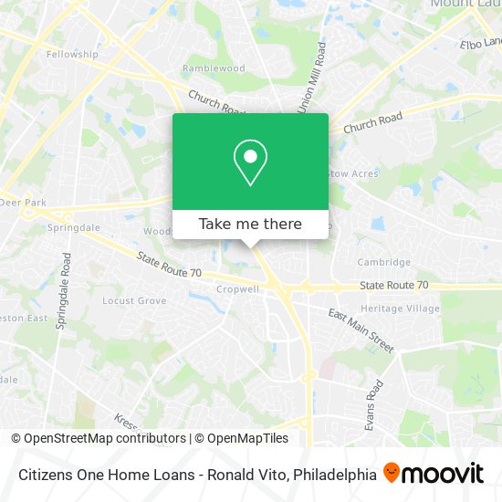 Citizens One Home Loans - Ronald Vito map