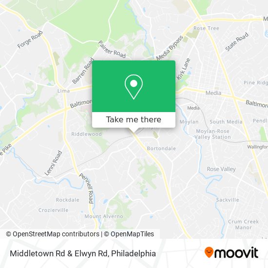 Mapa de Middletown Rd & Elwyn Rd