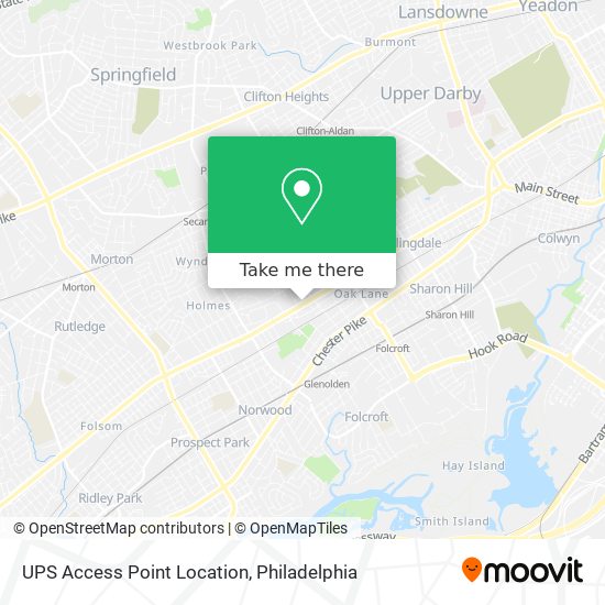 Mapa de UPS Access Point Location