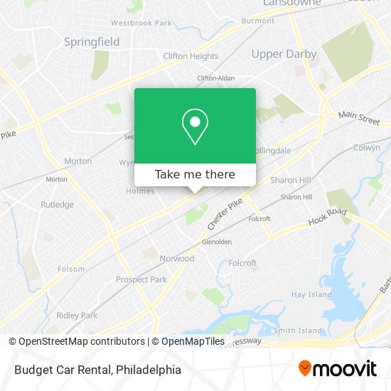 Mapa de Budget Car Rental