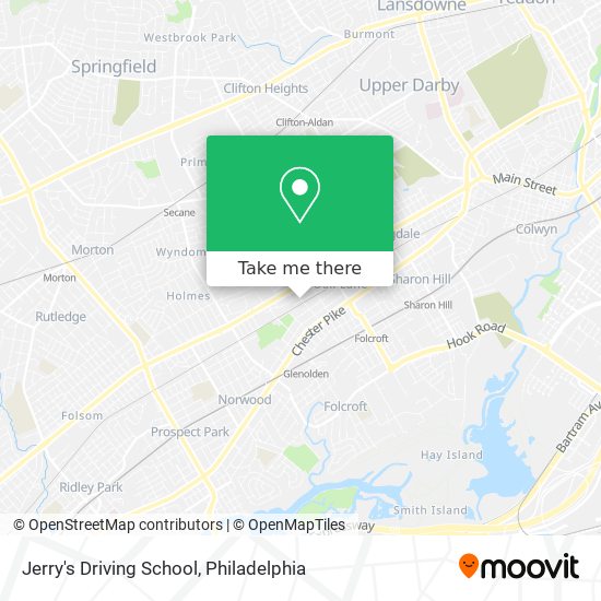 Jerry's Driving School map