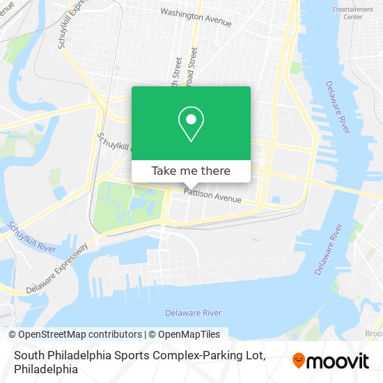 South Philadelphia Sports Complex-Parking Lot map