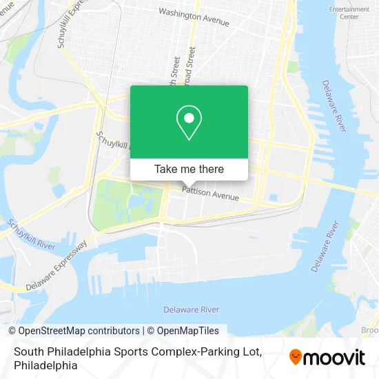 Mapa de South Philadelphia Sports Complex-Parking Lot