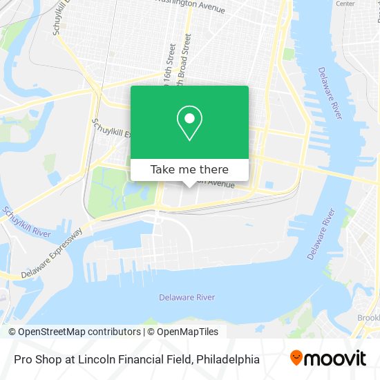 Mapa de Pro Shop at Lincoln Financial Field