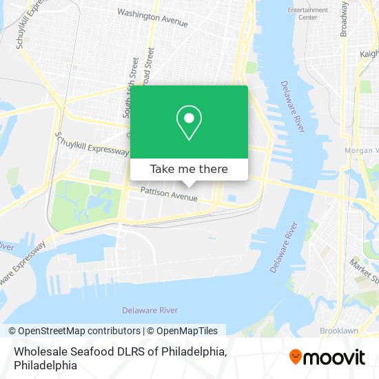 Mapa de Wholesale Seafood DLRS of Philadelphia