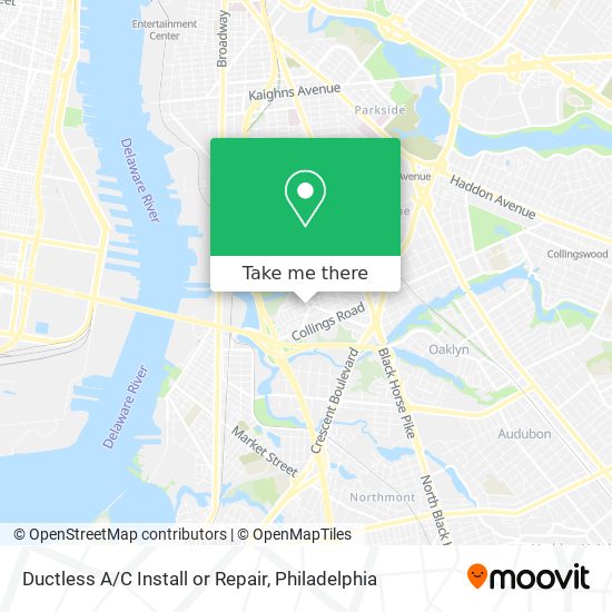 Ductless A/C Install or Repair map