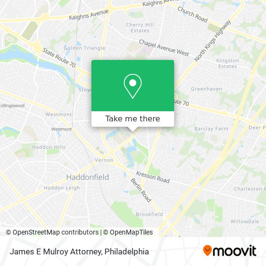 Mapa de James E Mulroy Attorney