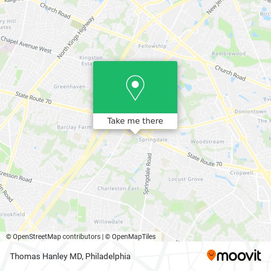 Thomas Hanley MD map