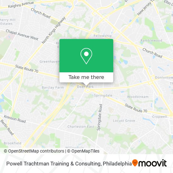 Powell Trachtman Training & Consulting map