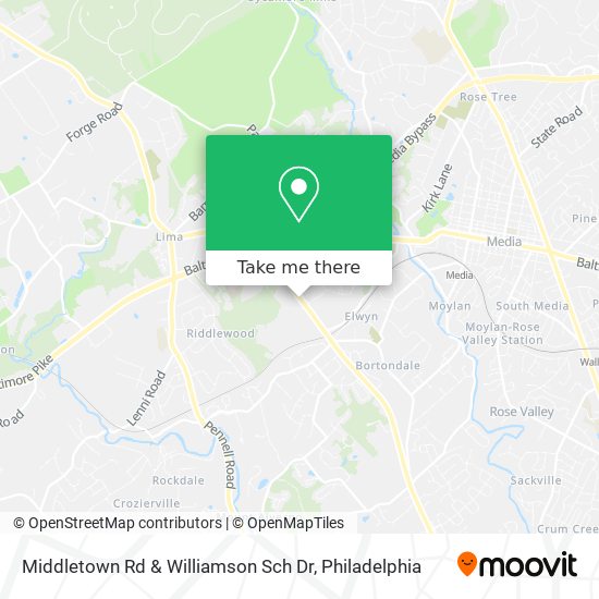 Mapa de Middletown Rd & Williamson Sch Dr