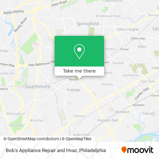 Bob's Appliance Repair and Hvac map