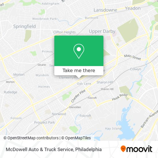 Mapa de McDowell Auto & Truck Service