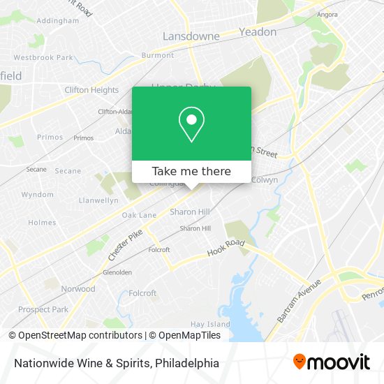 Nationwide Wine & Spirits map