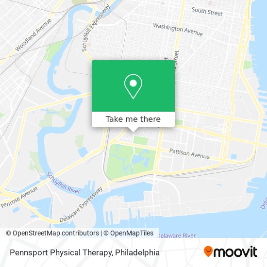 Pennsport Physical Therapy map