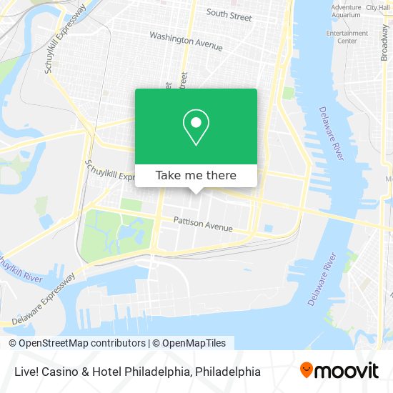 Live! Casino & Hotel Philadelphia map