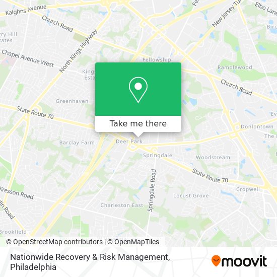 Nationwide Recovery & Risk Management map