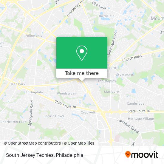 South Jersey Techies map