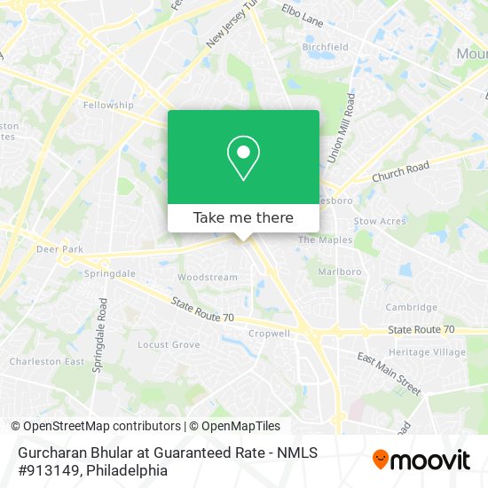 Mapa de Gurcharan Bhular at Guaranteed Rate - NMLS #913149