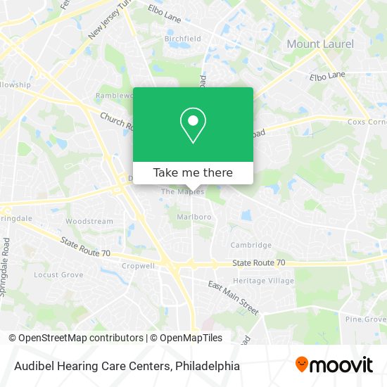 Audibel Hearing Care Centers map