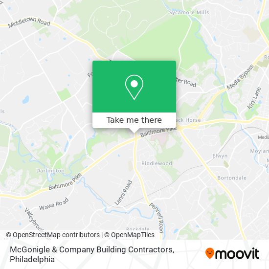 Mapa de McGonigle & Company Building Contractors