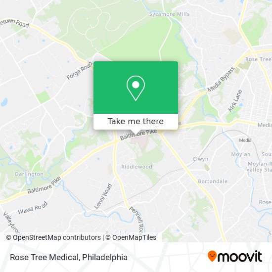 Rose Tree Medical map