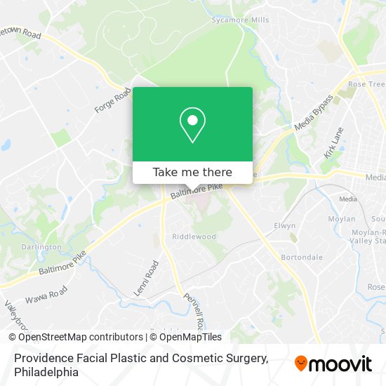Mapa de Providence Facial Plastic and Cosmetic Surgery