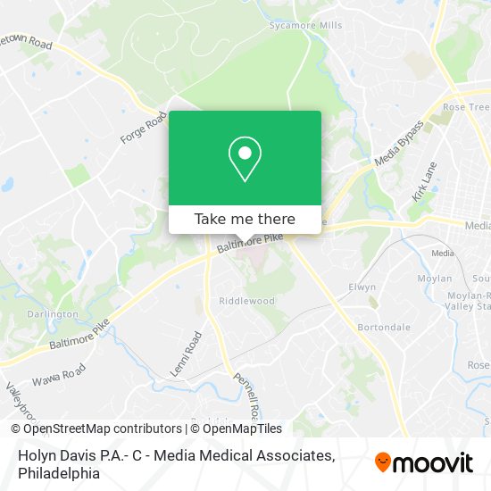 Holyn Davis P.A.- C - Media Medical Associates map