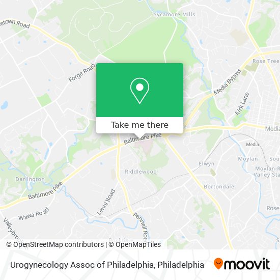 Mapa de Urogynecology Assoc of Philadelphia