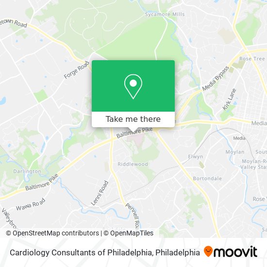 Mapa de Cardiology Consultants of Philadelphia