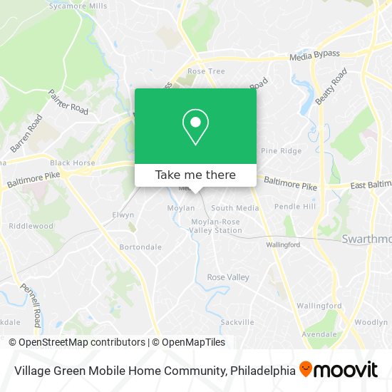 Village Green Mobile Home Community map